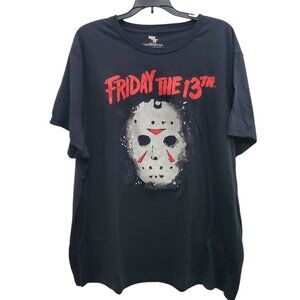 Friday‎ the 13th Jason Vorhees Horror Icon Graphic Tee T-Shirt Unisex Plus 3XL